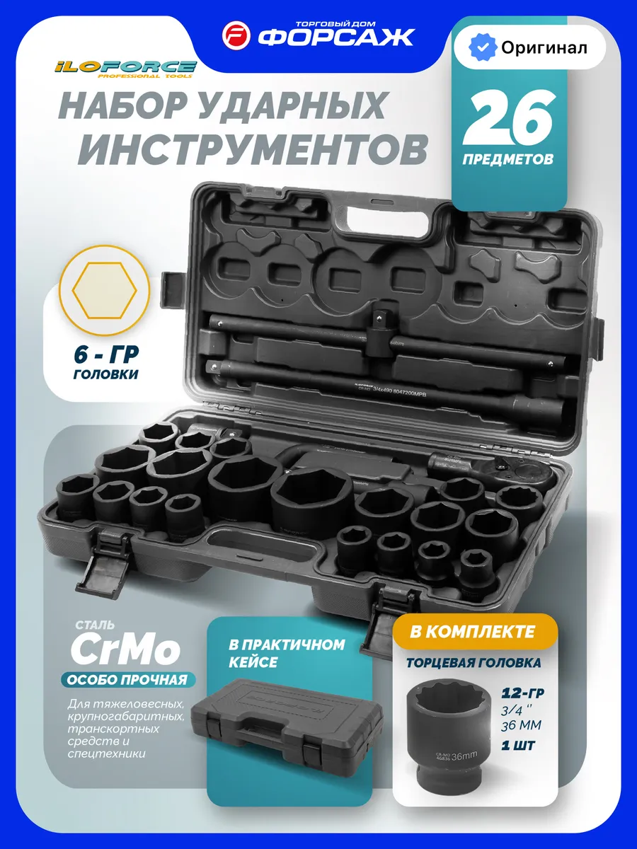 Набор инструментов ударных 26 предметов