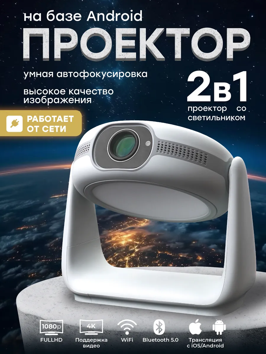 Проектор для фильмов Android...