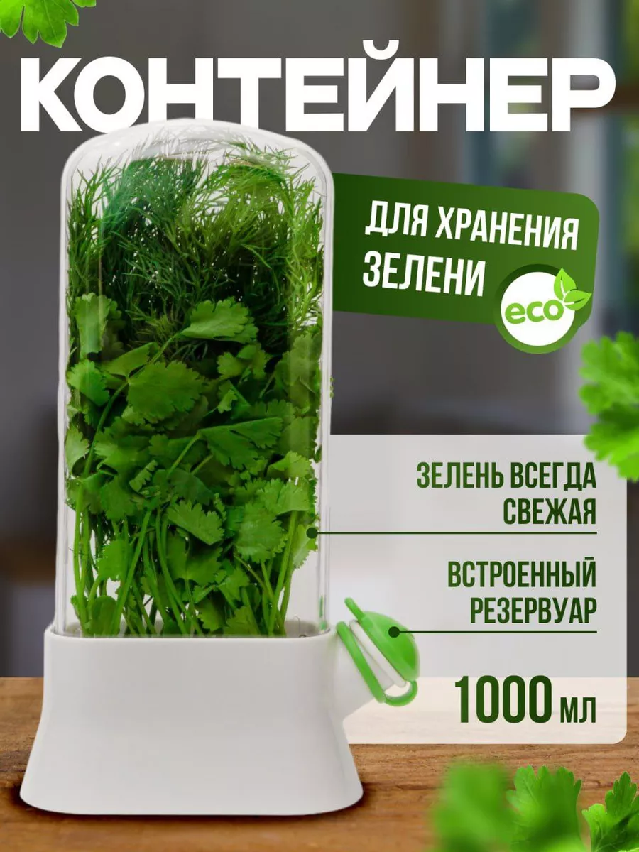 Контейнер для хранения зелени свежей 1000мл Ezybuy 235775132 купить за 791  ₽ в интернет-магазине Wildberries