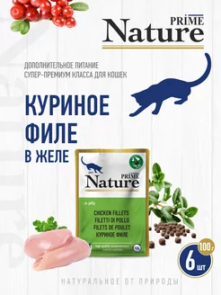 NATURE Куриное филе в желе, пауч 100г, 6 шт