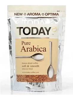 Растворимый кофе сублимированный Arabica 150 г Today 235783045 купить за 576 ₽ в интернет-магазине Wildberries