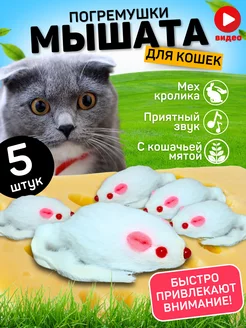 Игрушки для кошек мышки с мятой и погремушкой набор SHIPSHOP 235843425 купить за 159 ₽ в интернет-магазине Wildberries