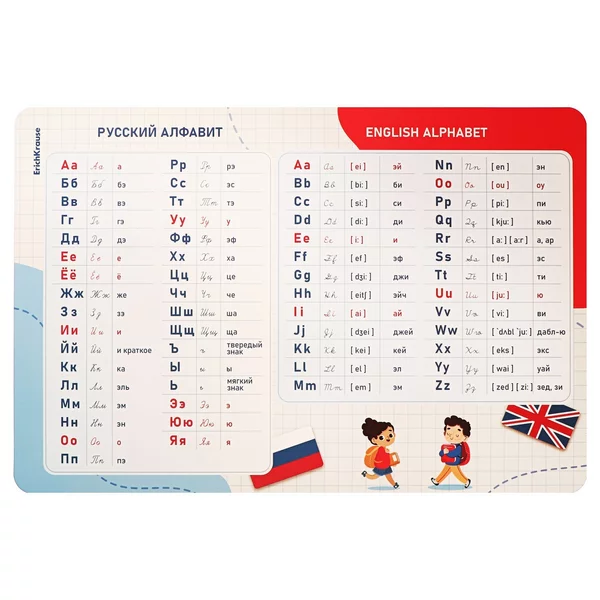 Накладка на стол пластиковая А3, обучающая