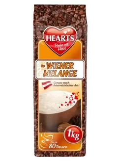 Кофейный напиток Хеартс Wiener Melange 1кг HEARTS 235883241 купить за 878 ₽ в интернет-магазине Wildberries