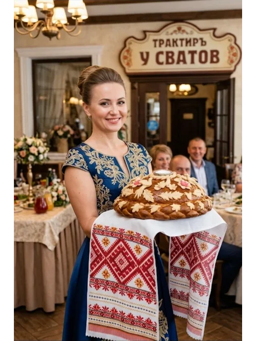 Чудо-Цех Свадебный Рушник венчальный, под каравай, вариант, фото 2