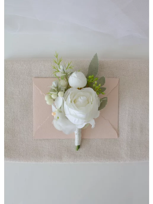 Lutik wedding Бутоньерка для жениха, бутоньерка для свидетелей, вариант, фото 3