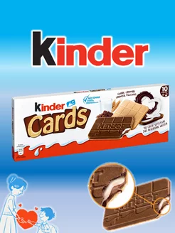 Печенье Kinder Cards 1 шт по 128 г Kinder 235964846 купить за 364 ₽ в интернет-магазине Wildberries