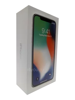 Коробка iPhone X Silver (Муляж)