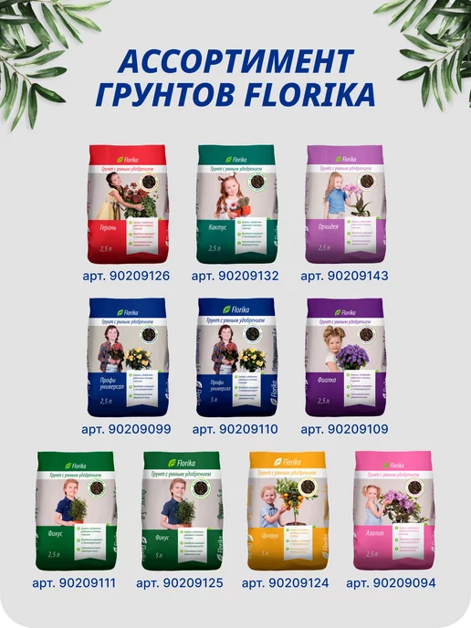 Florika Цветочный грунт для комнатных растений универсальный 7,5л, 7,5 л, фото 7