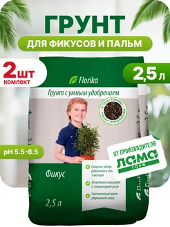 Грунт для фикусов и пальм, 2,5 л 2 шт