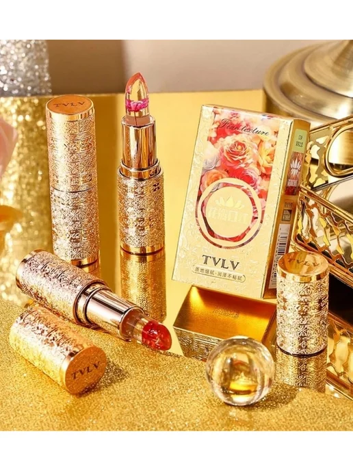 TF COSMETICS Помада для губ увлажняющая с цветком, розовый, фото 2