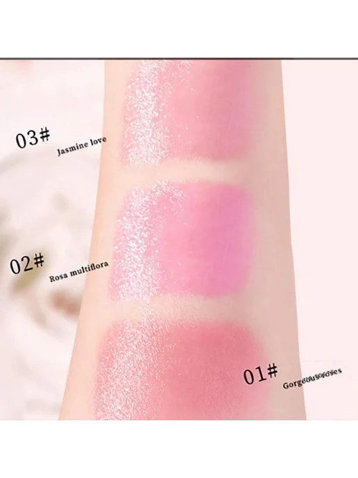 TF COSMETICS Помада для губ увлажняющая с цветком, розовый, фото 4