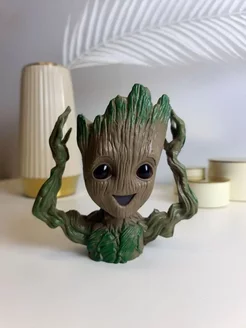 Стражи Галактики Baby Groot кашпо настольное ребенку сюрприз