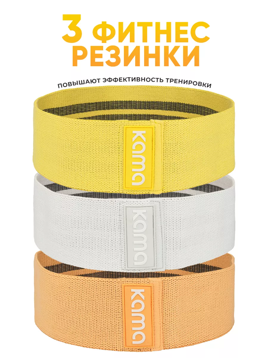Фитнес резинки тканевые,...