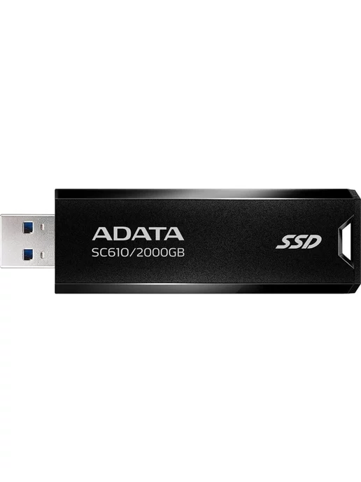 ADATA SSD жесткий диск USB 3.2 2TB BLACK SC610-2000G-CBK RD