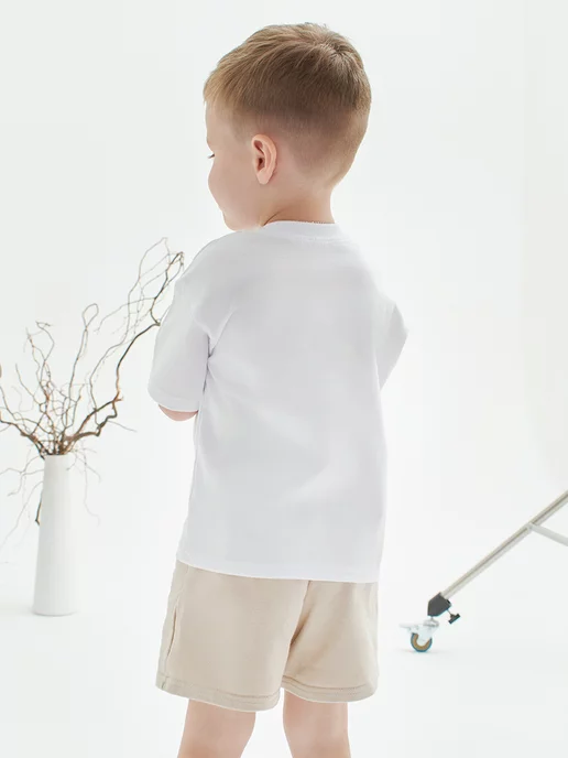 Mami-kids Футболка для новорожденных мальчиков, белый, фото 5