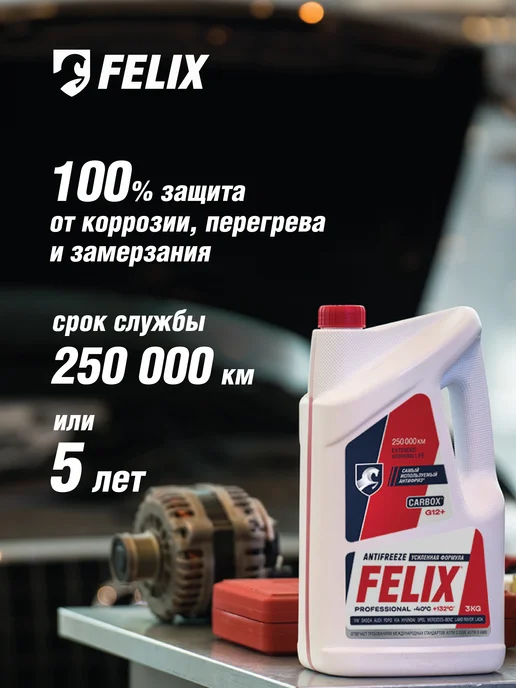 FELIX Антифриз для электромобилей EVOLT, 5 кг, 5 кг, фото 6
