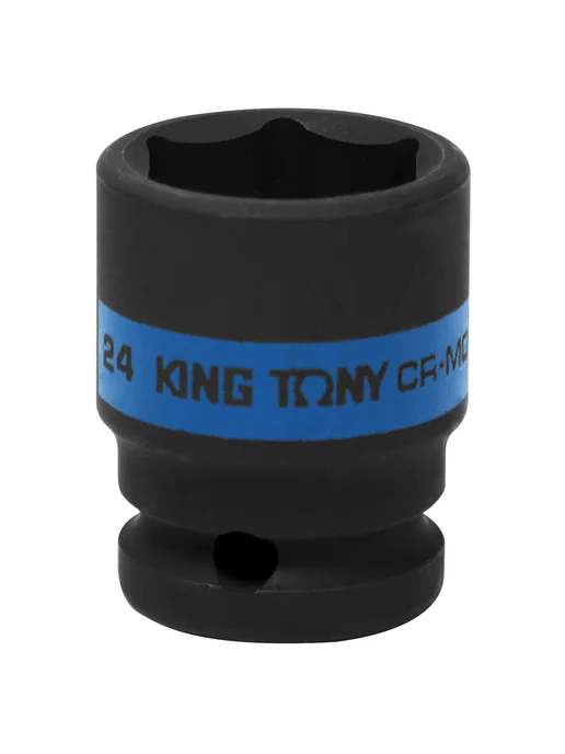 KING TONY Головка ударная шестигранная 1 2" 38мм 453538M, голубой, фото 3