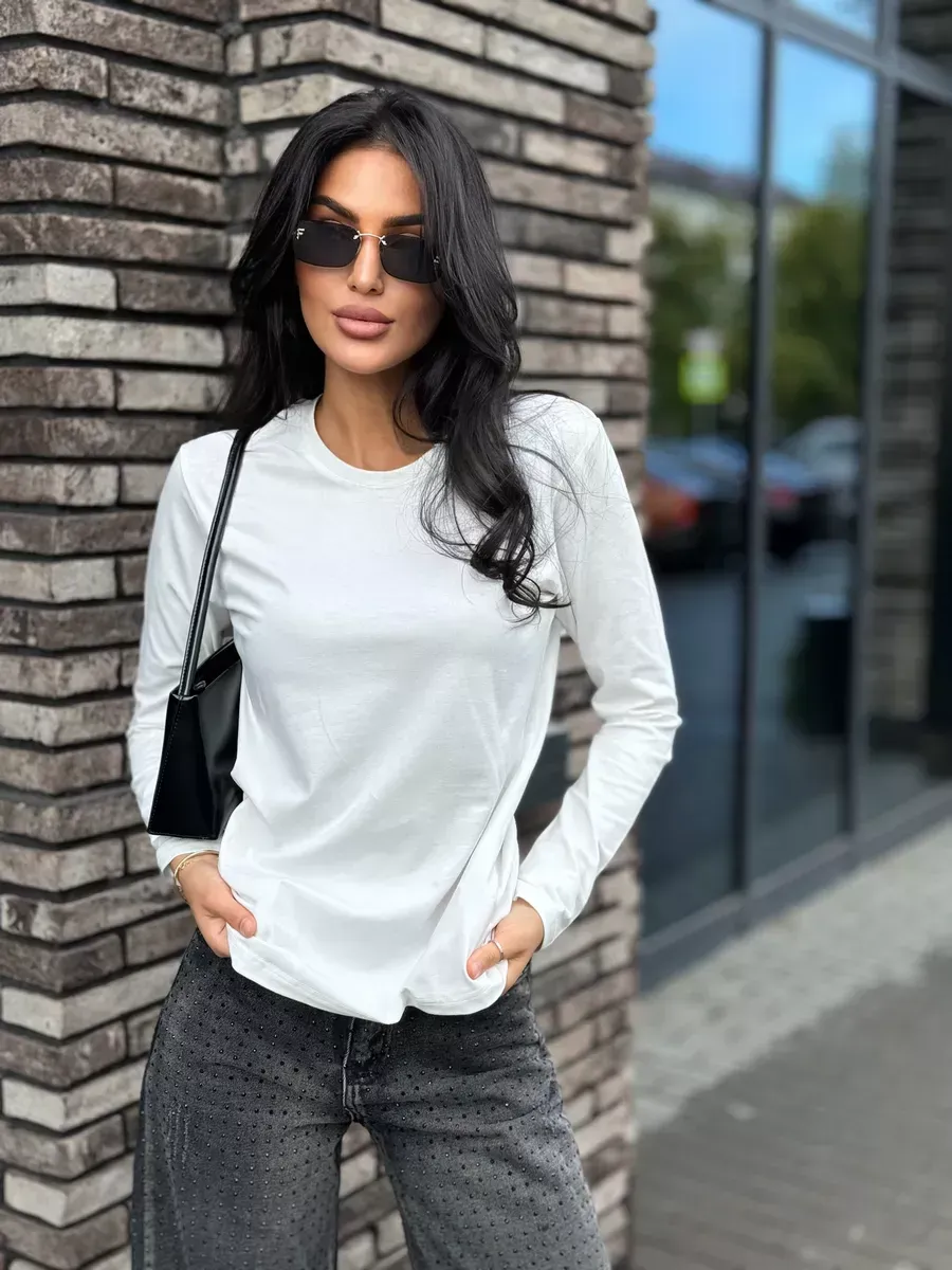 Лонгслив с длинным рукавом
