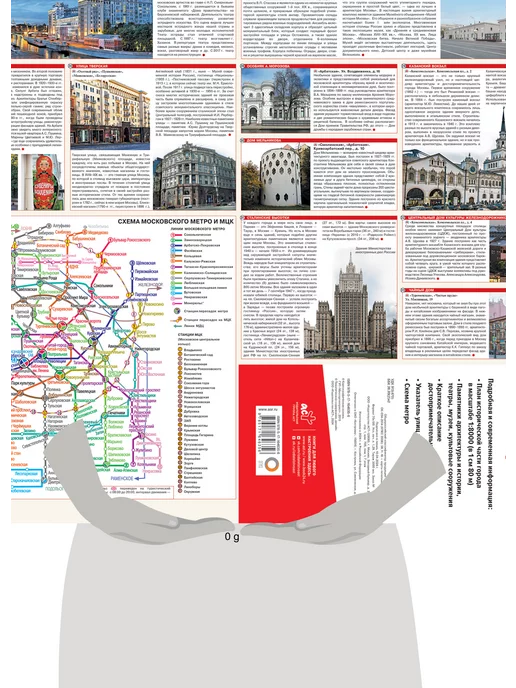Издательство АСТ Москва. Центр. Туристическая карта, вариант, фото 7