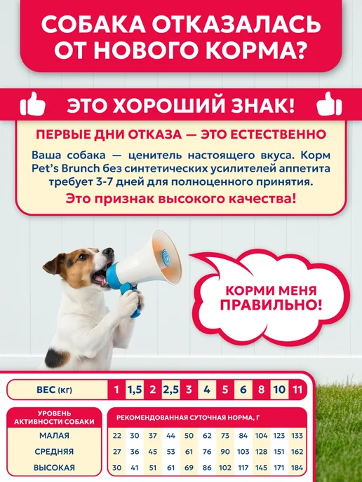 Сухой корм PET’S BRUNCH для собак, мелкие, телятина, 4 кг, фото 7