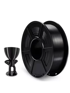 Пластик для 3D принтера Silk PLA+ Black для 3D печати