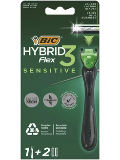 Бритвенный Станок Бик Flex 3 Hybrid + 2 кассеты