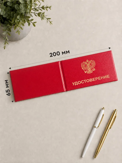 Леонардо Да Винчи Бланк удостоверения с гербом красный 5 штук, красный, фото 3
