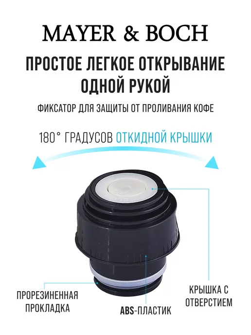 Термос для чая из нержавейки в горошек 0,5 - фото 9