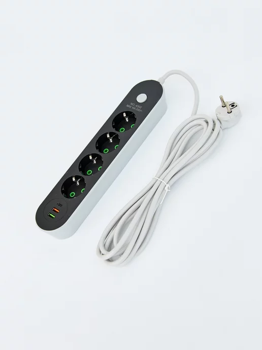 MGT PowerBloom Сетевой фильтр Удлинитель 5 метра с USB и TYPE-C, 5 м, фото 7