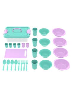 Набор посуды для пикника (4 персоны 28 предметов)