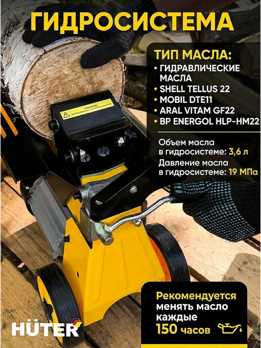 Дровокол электрический гидравлический HLS-5500Н — фото 3