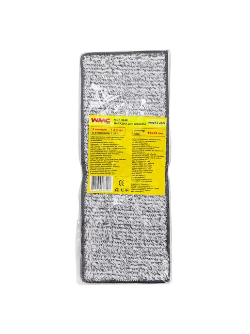 WMC Tools Накладка сменная из микрофибры для швабры WMC-13 (2 шт к-т), 2 шт