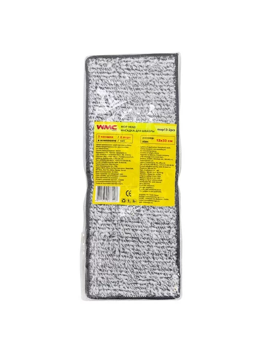 WMC Tools Накладка сменная из микрофибры для швабры WMC-13 (2 шт к-т), 2 шт, фото 2