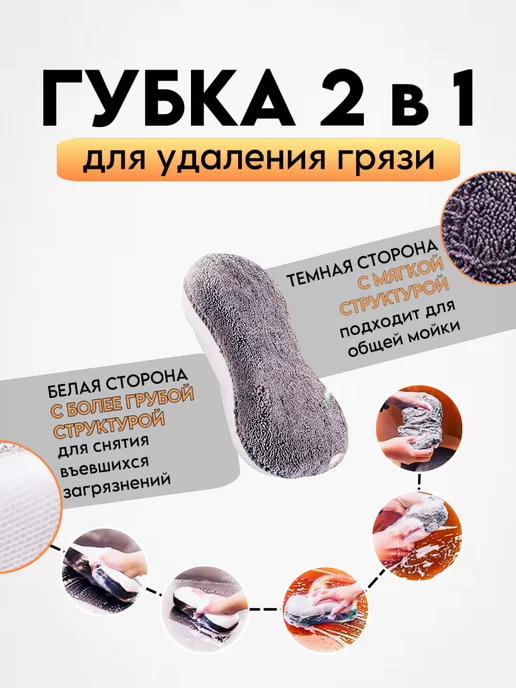 BarryHome Автонабор аксессуаров для мойки машины, серый, фото 2