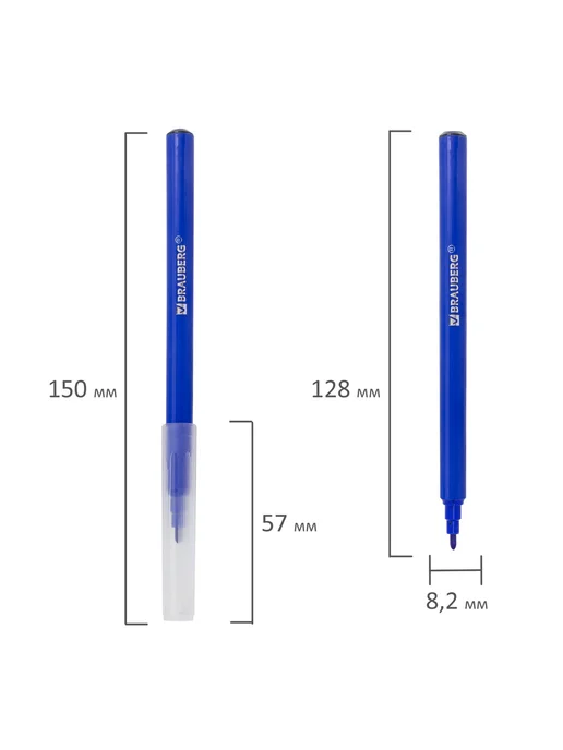 Brauberg Фломастеры "PREMIUM", 6 цветов, УЛЬТРАСМЫВАЕМЫЕ, кл, 6 цв., фото 6