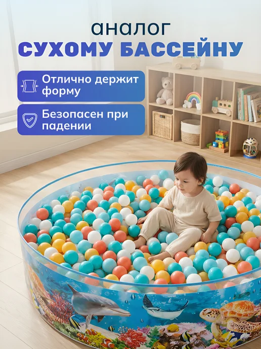 Интекс. Каркасный бассейн детский пластиковый 183х38, 244x46 см, фото 2