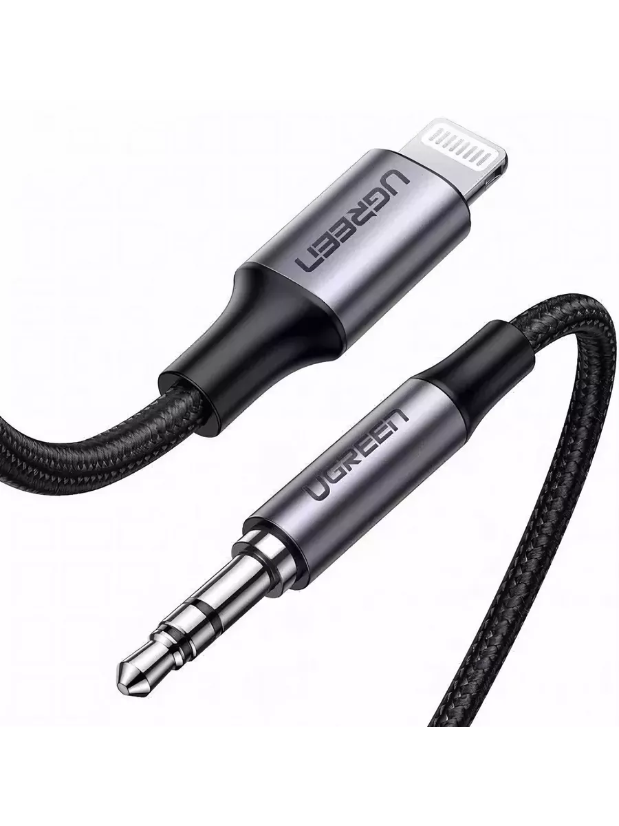 Кабель Lightning To 3.5mm Male Adapter Cable Ugreen 236501825 купить за 1 596 ₽ в интернет-магазине Wildberries