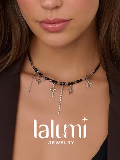 Чокер колье многослойный y2k на кожаном ремешке LALUMI jewelry 236546284 купить за 468 ₽ в интернет-магазине Wildberries