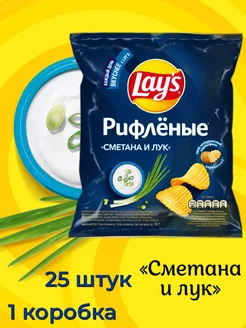 Чипсы Лэйс сметана и лук 70 г, 25 шт Lay