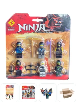 Конструктор Ninjago минифигурки Ниндзяго 6 шт. аналог лего