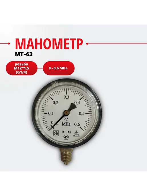 Sim-plast Манометр автомобильный 1шт, 1 шт