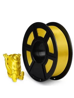 Пластик для 3D принтера Silk PLA+ Yellow для 3D печати