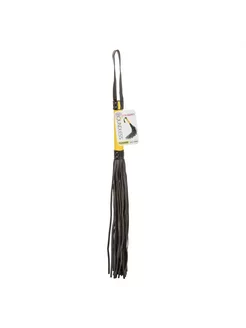 Черная плеть с желтой рукоятью Boundless Flogger - 69 25 см