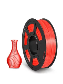 Пластик для 3D принтера TPU Trans Red для 3D печати