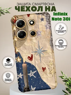 Чехол на Infinix Note 30i с принтом коллаж