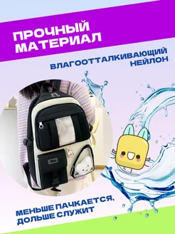 Рюкзак школьный детский портфель . Цвет черный. Вид 5.