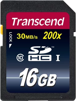 Карта памяти SDHC 16GB