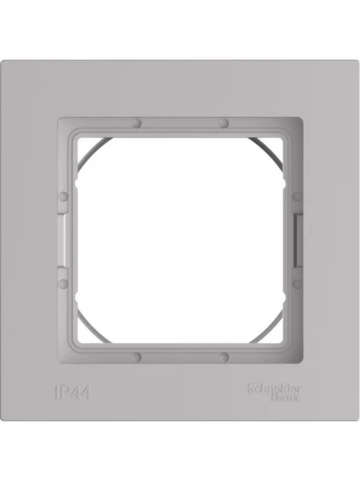 Schneider Рамка AtlasDesign Aqua влагозащищенная, 1 пост (Алюминий), вариант, фото 2