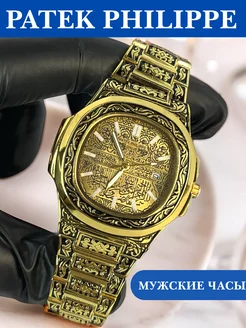 Часы мужские Patek Philippe Nautilus золотые Часы E-clock 236690677 купить за 2 533 ₽ в интернет-магазине Wildberries